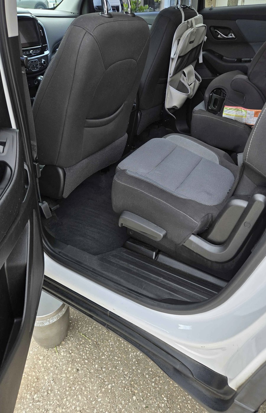 Rear interior after an Interior Refresh detail